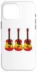 iPhone 16 Pro Max Acoustic Guitar Spanish Flag Guitarist Musician Spain Case