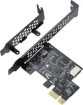 Type-E (A Key) Carte d'extension USB 3.2 GEN1 5Gbps, Compatible avec XP/ WIN7/ WIN8 /Vista/ WIN10 32BIT/64BIT/LINUX