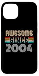 Coque pour iPhone 13 20 ans, génial depuis 2004, 20e anniversaire de Vintage Retro