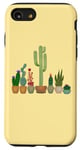 Coque pour iPhone SE (2020) / 7 / 8 Cactus dans des pots amusants