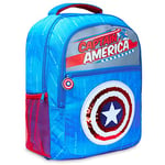 Marvel Backpack Kids School Bags for Boys Avengers Spiderman (Blue)