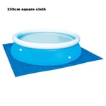 Ground Cloth Swimming Pool Floor Protector, Blue