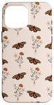 Coque pour iPhone 16 Pro Max Bouquet de fleurs sauvages vintage motif floral beige