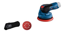 Bosch Professional 12V System GEX 12V-125 cordless random orbit sander (incl. sanding disc (125 mm), 1x sanding paper, dust bag, without rechargeable batteries and charger, in carton)