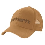 Carhartt Canvas Mesh-Back Logo Graphic Cap Carhartt Brown/oiled Walnut, ONESIZE