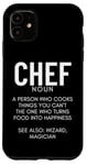 Coque pour iPhone 11 Définition du chef Funny Cook Cooking Chefs