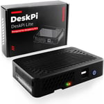 Deskpi Lite Raspberry Pi 4 Case-Avec Bouton D'Alimentation/Dissipateur Avec Ventilateur Pwm/Double Hdmi Pleine Taille/Deux Ports Usb Supplémentaires Pour Raspberry Pi 4B