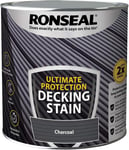 Ronseal Ultimate Protection Decking Stain Paint Garden Waterproof 2.5L- Charcoal