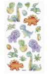 Hobby and Crafting Fun Stickers Glossy Epoxy - Dinosaurier 9,5 x 17 cm