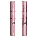 Maybelline New York Mascara Cils Sensationnels Sky High, Volumisant et Allongant, Définit, Raive et Multiplie, Noir, Pack de 2