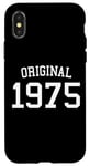 Coque pour iPhone X/XS Original 1975, 50 ans pour homme et femme, 50e anniversaire