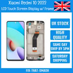 Xiaomi Redmi 10 2022 Replacement LCD Touch Screen Display Digitizer with Frame