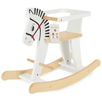 Bieco Cheval a Bascule Zebra | 68x26,5x48cm | Cheval Bascule Bois dès 1 an | Cheval a Bascule Bebe 1 an | Jeux Exterieur Enfant 1 an | Animal a Bascule Bebe Jouet Exterieur Enfant 1 Ans Jouet Jardin