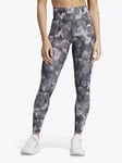 adidas Train Essentials AOP Flower Tie-Dye Training Leggings, Black/Grey Five