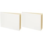 Club Green IVORY GUEST BOOK IN PVC BOX 245X170, Card, 25 x 17.5 x 2 cm (Pack of 2)