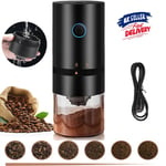 Electric Coffee Grinder Portable Automatic Burr Coffee Bean Grinder Rechargeable