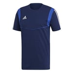 adidas Men's T-shirt Tiro 19 Soccer T Shirt, Dark Blue/Bold Blue, S UK