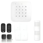 Alarme Maison WiFi et GSM 4G sans Fil connectée CASA- kit 5