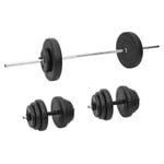 Adjustable Barbell And Dumbbell Set 60kg Gym Weights Body Building Fitness