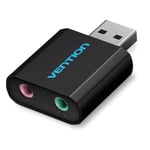 USB lydkort - Virtuel Audio Sound Card - Sort