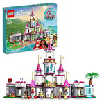 LEGO Disney Princess Aventures Épiques dans Le Château - Jouet de Construction de Château avec Figurines d'animaux, Minifigurines Princesses Ariel et Raiponce - Cadeau pour Garçons et Filles 43205