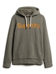 Superdry Classic Core Logo Hoodie Khaki Green