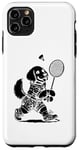 Coque pour iPhone 11 Pro Max Let's Play Badminton Player Shuttlecock Raquette