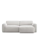 NO GA - Brick 2-Seater Chaise Lounge Right - Ascot White - Sohvat - NO GA Studio - Valkoinen