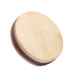 FUZEAU - 70625 - Ocean drum - Tambour ocean avec peau naturelle Ø 25 cm - Imite le son de la mer - Relaxation - Musicothérapie - Ambiance nature - Dès 5 ans, Beige (Assorted)