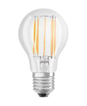 OSRAM LED Star Classic A100, ampoule LED à filament clair en forme d'ampoule, culot B22d, blanc froid (4000K), en remplacement des ampoules classiques 100W, pack de 6