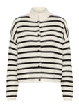 Alphagz Short Cardigan Noos Tops Knitwear Cardigans Cream Gestuz