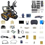 ANAN Tank Robot with 9-Axis Gyroscope Sensor, 4 DOF Smart Robot Car Kit, DIY RC Robot Tank Car with Lidar, AI Smart Robot for Jetson NANO, with Human-Computer Interaction System,C