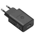 Chargeur Secteur Motorola Original, USB TurboPower 15W Noir