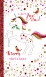 A Gift Just For You Unicorn Christmas Money Wallet Gift Card Moneyholder Cards