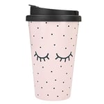 Depesche 2180.037 To-Go Mug Motif Close Eyes Plastique Multicolore 350 ml