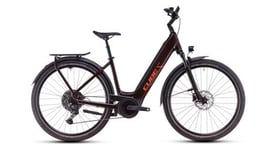 Vtc electrique cube touring hybrid pro 625 easy entry shimano cues 11v 625 wh 700 mm marron orange cinnamon 2025