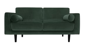 Habitat Jacob velvet 3 Seater Sofa - Emerald Green