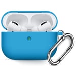 AirPods Pro Silikone Cover - m/Karabin - Blue