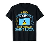 Saint Lucia 45th Independence Day Lucian Pride St Lucia Flag T-Shirt