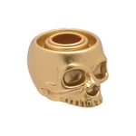 Hocus Pocus Halloween Gold Skull Candlestick Holder