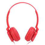 Cuifati Over Ear Headphones Stereo Sound Earphone Game FM Music Earpiece 3.5mm port(red)