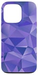 Coque pour iPhone 13 Pro Simple Abstrait Bleu Abstrait Triangle