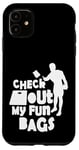 Coque pour iPhone 11 Check Out My Fun Bags Jeu de lancer de cornhole