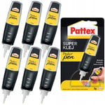 6x Pattex Perfect Pen Colle de précision 3g Forte