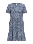 Vipaya S/S Dress - Noos Kort Klänning Blue Vila