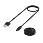 Oplader til Huawei Watch GT 4 41mm - USB 1m - Sort