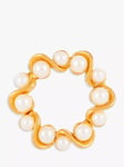 Susan Caplan Pre-Loved Rediscovered Collection Pearl Wreath Brooch, Gold