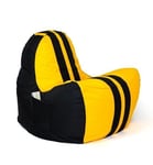 5905359294375 Sako bag pouffe Ferrari black-yellow XXL 140 x 100 cm Go Gift