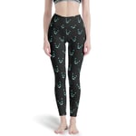 Ballbollbll Nightmare Before Christmas Pantalon de yoga taille haute et contrôle du ventre pour femme Idéal pour la course à pied, les loisirs quotidiens Blanc Taille 4XL