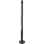 Etc-shop - Lampadaire salon lampadaire dimmable bois lampadaire led bois noir, cristaux, métal, 1x led 20W 980Lm blanc chaud, DxH 23x151 cm